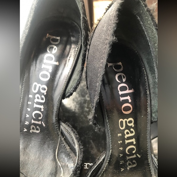 Pedro Garcia Swarovski Crystal Satin Peep Toe Pump - Picture 5 of 6